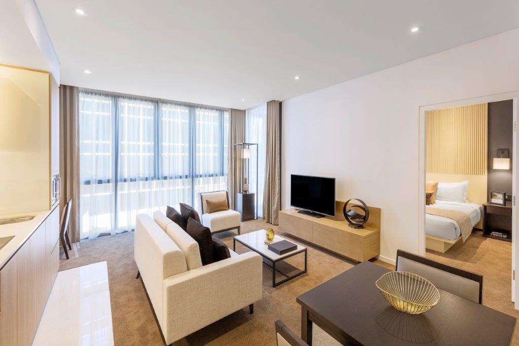 Skye Suites Sidney Quarto foto A living room at the hotel